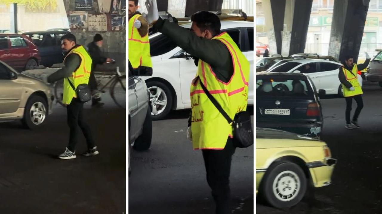 Suriye'de trafik denetimi gönüllülere teslim edildi.