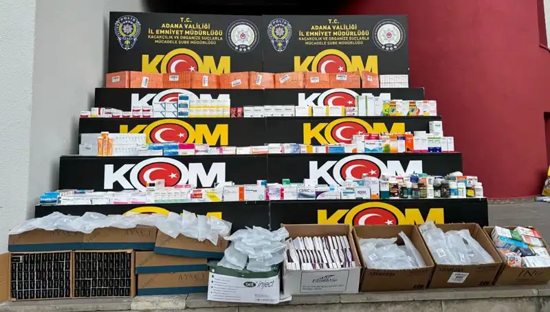 Adana'da Yasa Dışı İlaç Operasyonu: 500 Bin Liralık Şok Ele Geçirme