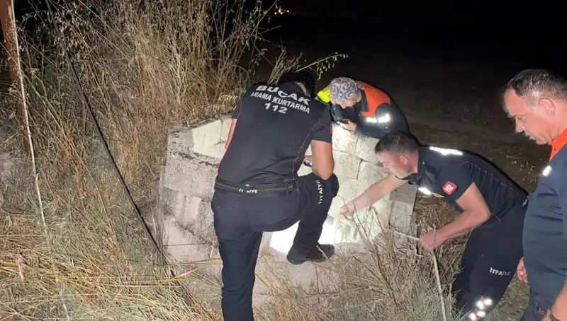 Burdur’da Kuyuya Düşen Kediye İtfaiye Ekipleri Can Havliyle Yardım Etti