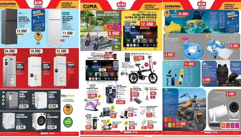 BİM'den Yaz İndirimleri: Televizyon, Tablet ve Klima Fırsatları!