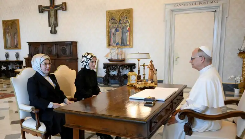 Emine Erdoğan ve Papa Leo: Gazze Üzerine Tarihi Görüşme Gerçekleşti