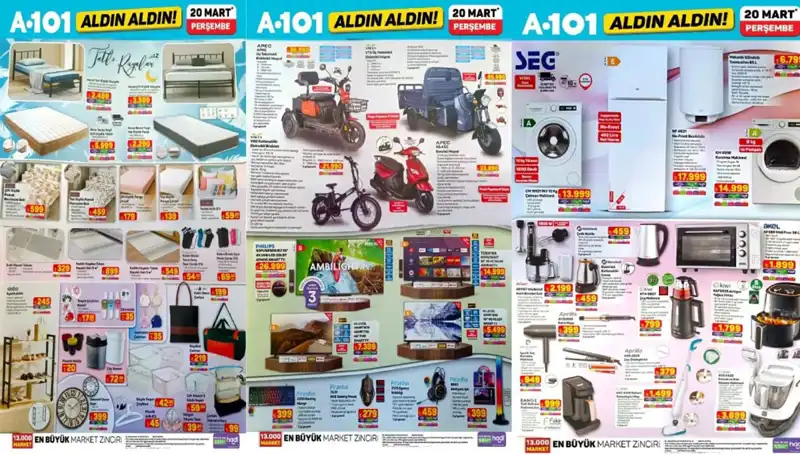 20 Mart A101 Aktüel Kataloğu: Yeni Sezon Ürünleriyle Evinizi Yenileyin!